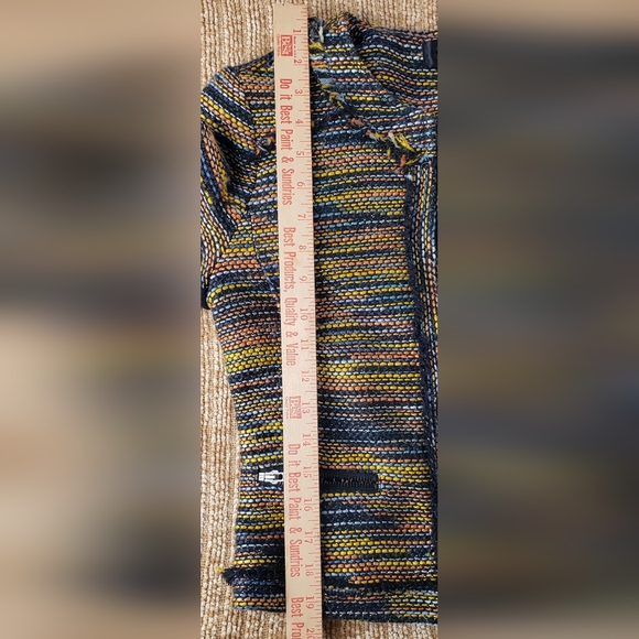 Greylin Anthropologie Womens Multicolor Knit Zip Down Open Front Jacket Size XS. - Picture 8 of 10